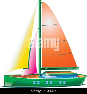 voilier Illustration de Vecteur