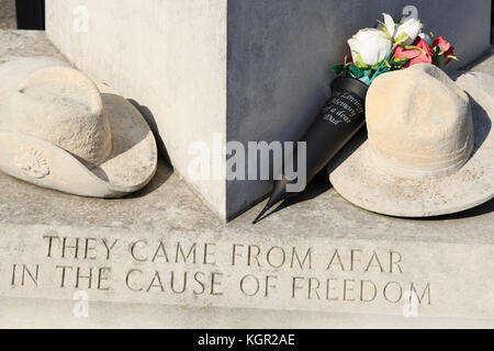 Anzac memorial, l'esplanade, Weymouth, Dorset, Angleterre, Royaume-Uni Banque D'Images
