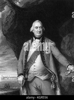 Charles Cornwallis, 1er marquis Cornwallis (1738-1805), gravure après un portrait par John Singleton Copley, c 1795. Banque D'Images