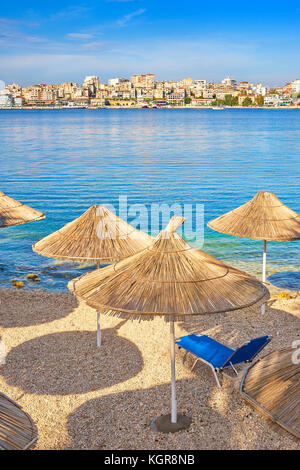 Albanie - Saranda beach resort Banque D'Images