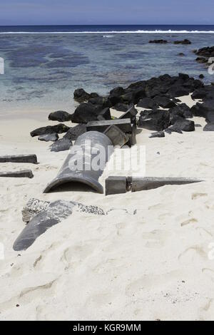 Pomponette public Beach Experience Banque D'Images