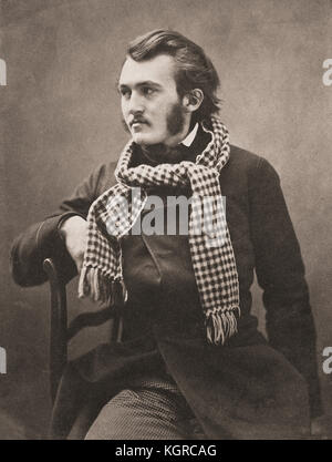 Portrait de l'artiste français Paul Gustave Louis Christophe doré, 1832-1883, pris vers 1855 par le photographe français Gaspard-Félix Tournachon, 1820-1910, mieux connu par son pseudonyme Nadar. Banque D'Images