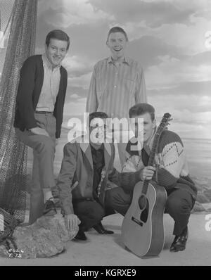 Des vacances d'été (1963) , l'ombre, Hank Marvin, Bruce Welch, Brian Bennett, Brian bloquant Banque D'Images