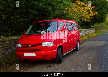 L'emblématique volkswagen t4 camper van Banque D'Images