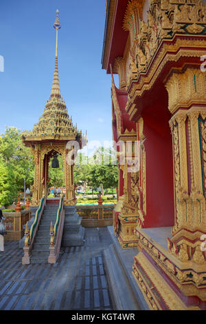 Un bâtiment à Wat Chalong, Phuket, Thailand Banque D'Images