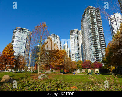 L'architecture moderne de l'automne paysage ville de Vancouver Banque D'Images
