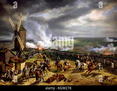 La bataille de Valmy 1826 Emile-Jean-Horace Vernet 1789 - 1863 peintre Français France ( Le Général français Kellerman (Duc de Valmy) résista à l'invasion des armées sous les ordres du duc de Brunswick, à Valmy (entre Reims et Verdun) le 20 septembre 1792. ) Banque D'Images