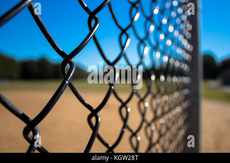 Gate autour de terrain de baseball Banque D'Images