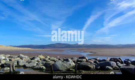 Aberdyfi (aberdovey) plage, Gwynedd Banque D'Images