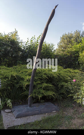 La Rose Garden est un espace vert et une vue panoramique magnifique, exposition de l'œuvre de Jean-Michel Folon, artiste belge. Florence, Italie Banque D'Images