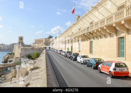 La Valletta, Malte - 2 novembre 2017 : vue sur la Valette, la capitale de Malte Banque D'Images