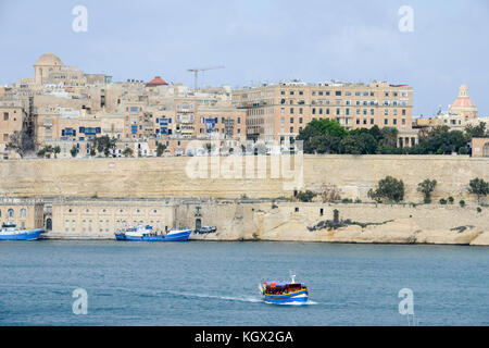 La Valletta, Malte - 2 novembre 2017 : vue sur la Valette, la capitale de Malte Banque D'Images