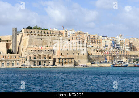 La Valletta, Malte - 2 novembre 2017 : vue sur la Valette, la capitale de Malte Banque D'Images