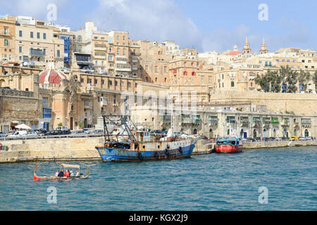 La Valletta, Malte - 2 novembre 2017 : vue sur la Valette, la capitale de Malte Banque D'Images