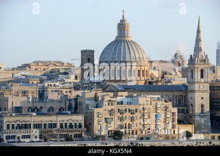 La Valletta, Malte - 2 novembre 2017 : vue sur la Valette, la capitale de Malte Banque D'Images