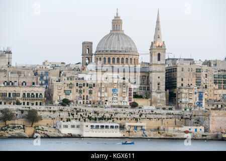 La Valletta, Malte - 2 novembre 2017 : vue sur la Valette, la capitale de Malte Banque D'Images