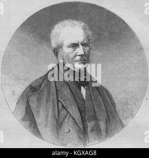 Le décès de Sir Hugh Lyon Playfair, C. R. B. provost de Saint Andrews. L'Écosse en 1861. L'Illustrated London News Banque D'Images