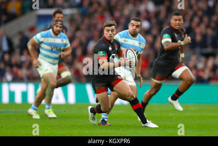 Ben Youngs en action en Angleterre pendant l'automne International au stade Twickenham, Londres. APPUYEZ SUR ASSOCIATION photo. Date de la photo: Samedi 11 novembre 2017. Voir l'histoire de PA RUGBYU England. Le crédit photo devrait se lire comme suit : Adam Davy/PA Wire. . Banque D'Images