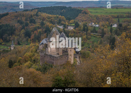 Le château de Vianden Luxembourg Banque D'Images