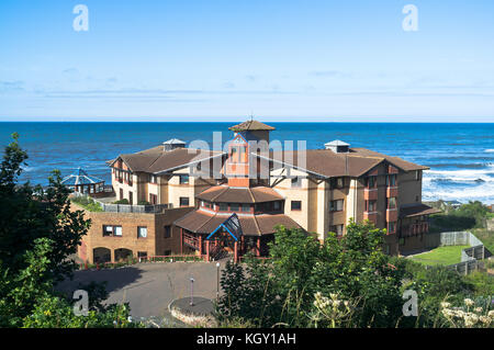 dh Care Home HEALTH UK Old people home extérieur par La mer Dunbar Ecosse personnes âgées construisant des soins de santé Banque D'Images