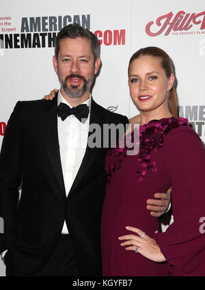 Beverly Hills, Californie, États-Unis. 10 novembre 2017. Amy Adams, Darren Le Gallo, Au Salon American Cinemathique'S 2017 Award Show Honorant Amy Adams À L'Hôtel Beverly Hilton De Beverly Hills, Californie, Le 10 Novembre 2017. Crédit: Faye Sadou/Media Punch/Alay Live News Banque D'Images