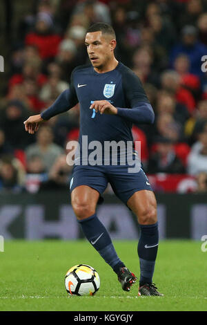 Londres, Royaume-Uni. 10 nov, 2017 jake livermore. de l'Angleterre sur la balle au cours de la match amical entre l'Angleterre et l'Allemagne au stade de Wembley, le 10 novembre 2017 à Londres, en Angleterre. (Photo par arron gent/phcimages.com) : phc crédit images/Alamy live news Banque D'Images