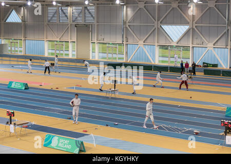 Dublin, Irlande. 11 novembre 2017. Irish Open y compris satellite World Cup Homme d'épée crédit: Fabrice Jolivet/Alamy Live News Banque D'Images