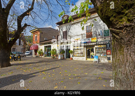 Pescasseroli (Abruzzes, Italie) - une vue de la petite ville Banque D'Images