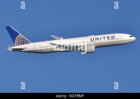 United Airlines Boeing 777-200Er n78009 Banque D'Images