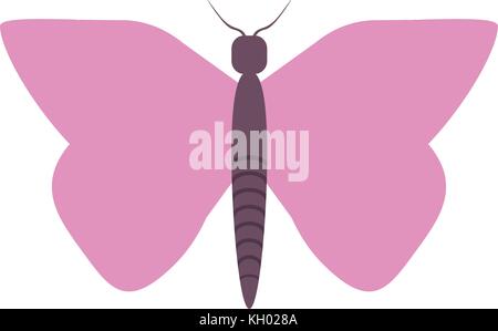 Beau symbole de buttefly Illustration de Vecteur