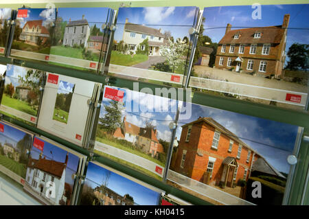 Agent immobilier Graham de Waterton Strutt & Parker, à Salisbury, Wiltshire, avec une cliente. Banque D'Images