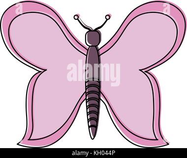Beau symbole de buttefly Illustration de Vecteur