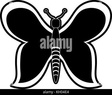 Beau symbole de buttefly Illustration de Vecteur