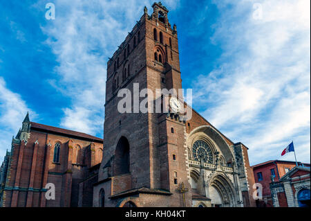 Haute-Garonne (31), Toulouse. La cathédrale Saint-Etienne // France. Haute-Garonne (31), Toulouse. La cathédrale Saint-Etienne Banque D'Images