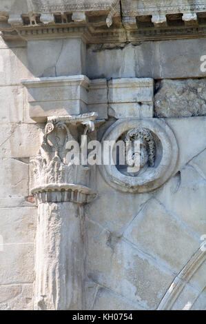 L'Italie, l'Emilie Romagne, Rimini, Arco d'Augusto, l'arc d'Auguste Banque D'Images