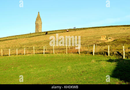 Hartshead pike tower à tameside Greater Manchester Banque D'Images