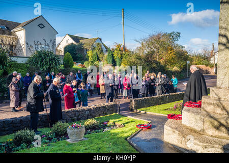 Le Jour du souvenir à l'East Budleigh Banque D'Images