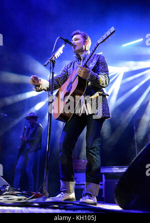 Doheny State Beach, Californie, États-Unis, 11 novembre 2017 - Frankie Ballard se exécutant au festival Driftwood - photo Credit, Ken Howard/Alay Live News Banque D'Images