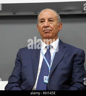 Bonn, Allemagne. 13 Nov, 2017. Le général Ahmed Abdullah d'Egypte lors de la COP23 Fidji conférence de Bonn, Allemagne le 12 novembre 2017. COP23 est organisé par Convention-cadre des Nations Unies pour le changement climatique. Fidji est titulaire de la présidence, au cours de cette réunion de Bonn. Credit : Dominika Zarzycka/Alamy Live News Banque D'Images