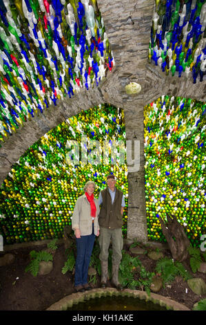 Westonbury Mill, Pembridge, Herefordshire avec les propriétaires et Sally Richard Pim. Banque D'Images