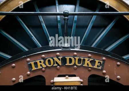 La locomotive Iron Duke, Didcot Railway Centre, Royaume-Uni Banque D'Images