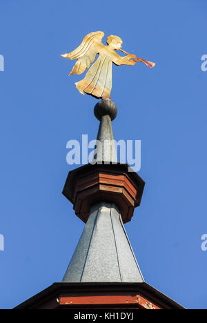 L'chernigovsky skete à Serguiev Posad, la Russie est un monastère unique permanent en Russie centrale pour les cellules de moine creusés à la main et la prière des grottes. Banque D'Images