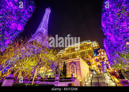 Vacances de noël casino Macao Banque D'Images