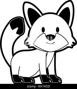 Cute cartoon fox Illustration de Vecteur