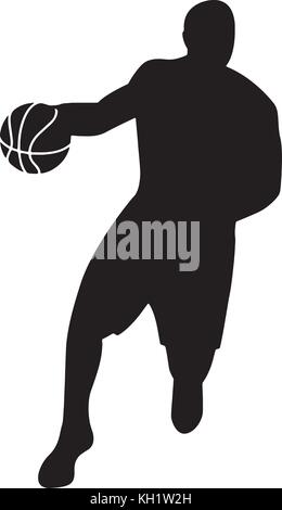Logo joueur de basket-ball Illustration de Vecteur