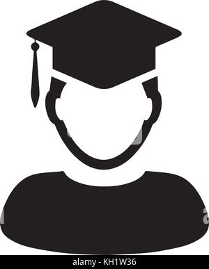 L'icône des étudiants diplômés Illustration de Vecteur