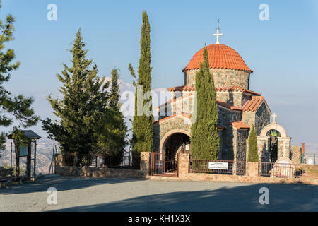 Église de tous les saints - monastère Stavrovouni entrée près de Larnaka, Chypre Banque D'Images