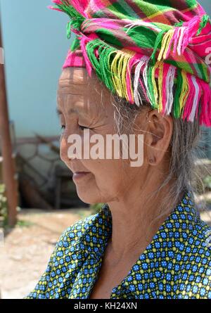 Dame locale de pak mong, Luang prabang province du nord du Laos Banque D'Images