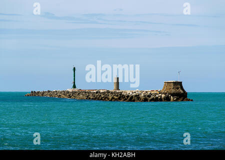 Paysage de mer de Terrazza Mascagni à Livourne - Italie Banque D'Images