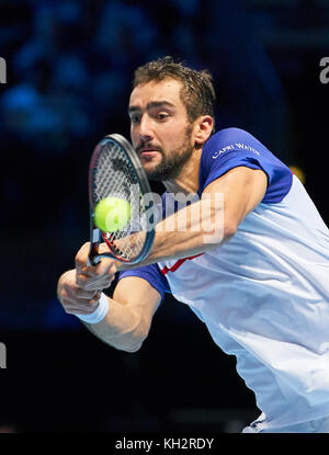 Tennis ATP, Londres, le 12 novembre 2017 Alexander (sascha) zverev, ger bat Marin Cilic, cro 6-4,3-6, 6-4 à la finale hommes tennis atp nitto dans millenium arena, O2 Arena de Londres, Royaume-Uni, le 12 novembre 2017, la saison 2017-2018 © Peter schatz / alamy live news Banque D'Images